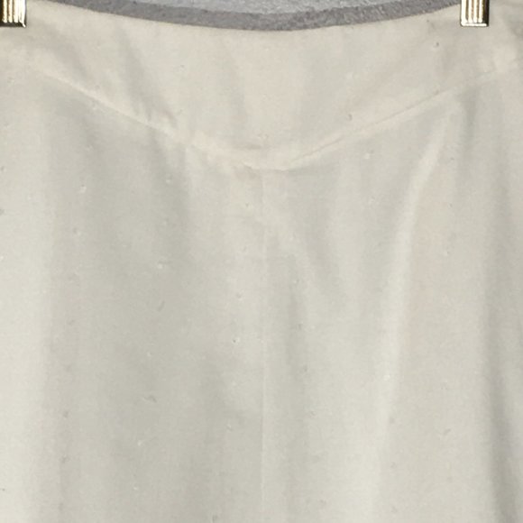 White Circle Mini Skirt Swiss Dot Eyelet Kawaii Lolita Swing Twirly Feminine - Picture 11 of 11